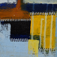 Patchwork Skyline | Geometric Abstract Painting by Sajaao - Image 3