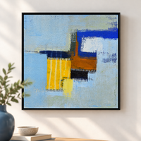 Patchwork Skyline II | Abstract Geometric Painting by Sajaao - Image 1