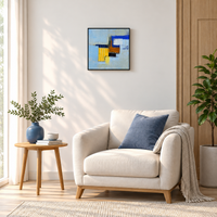 Patchwork Skyline II | Abstract Geometric Painting by Sajaao - Image 2
