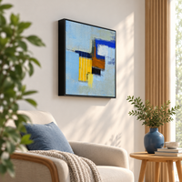 Patchwork Skyline II | Abstract Geometric Painting by Sajaao - Image 4