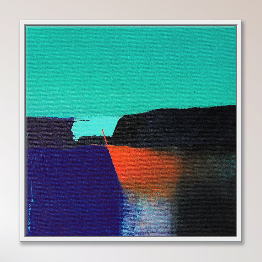 The Blue Deep - 1 handmade abstract painting