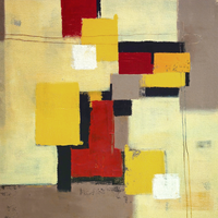 Harvest Geometry | Abstract Colour Block Original Painting - Image 3