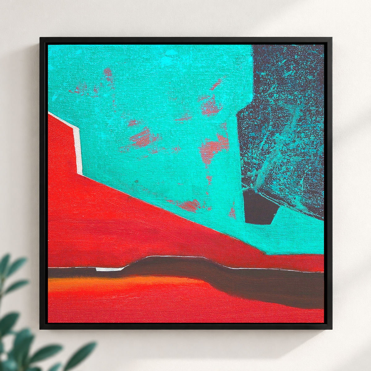 Crimson Peak II | Abstract Landscape Original Canvas Painting