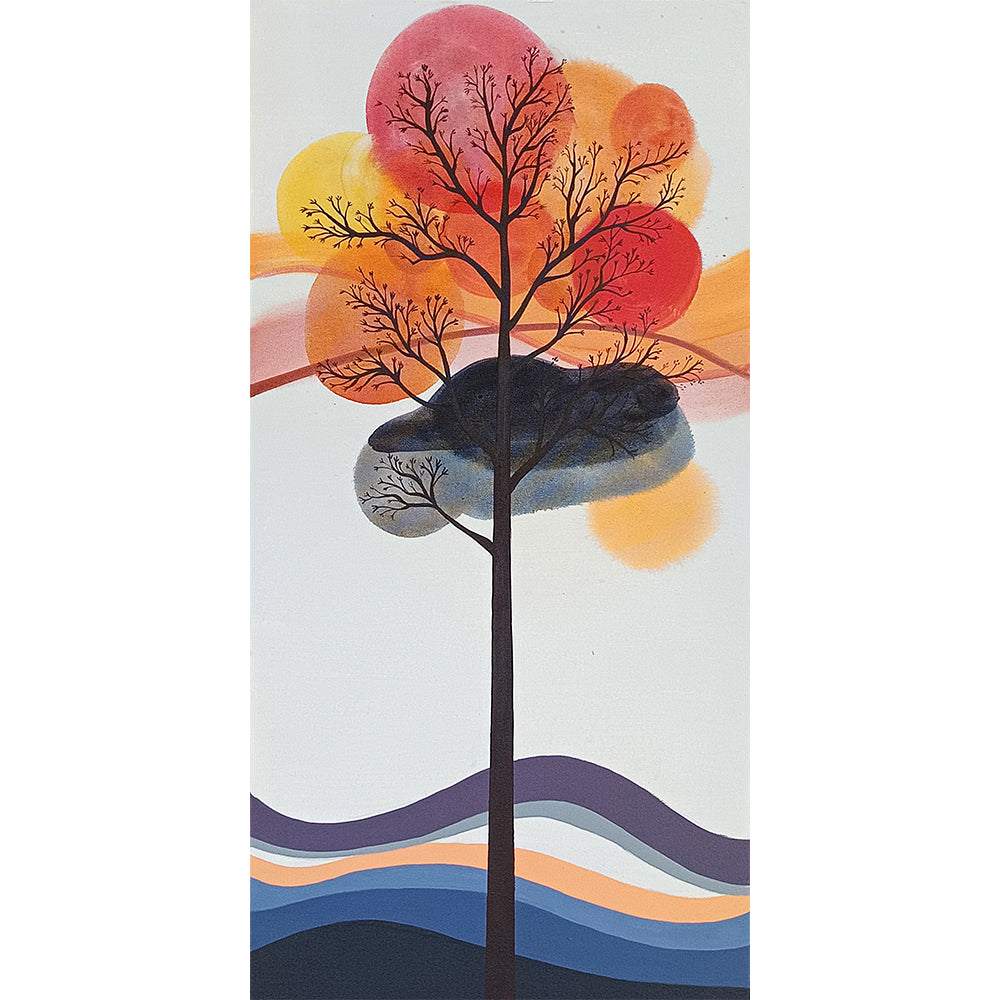 Tree of Hues Painting | Whispers of the Tree| Handmade Painting