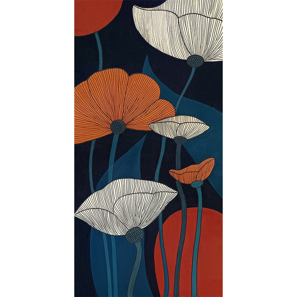 Elegant Flower Wall Art | Blooming Acrylic Paintings |Abstract Colorful Flower Paintings Online