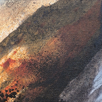 Embers on the Ridge II | Abstract Mountain Landscape Painting - Image 3