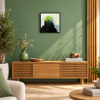 Storm Over the Summit | Abstract Mountain Painting by Sajaao - Image 2