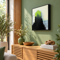 Storm Over the Summit | Abstract Mountain Painting by Sajaao - Image 4