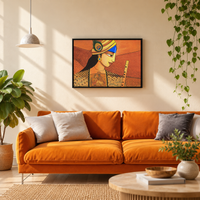 Krishna's Divine Presence | Lord Krishna Painting by Sajaao - Image 3