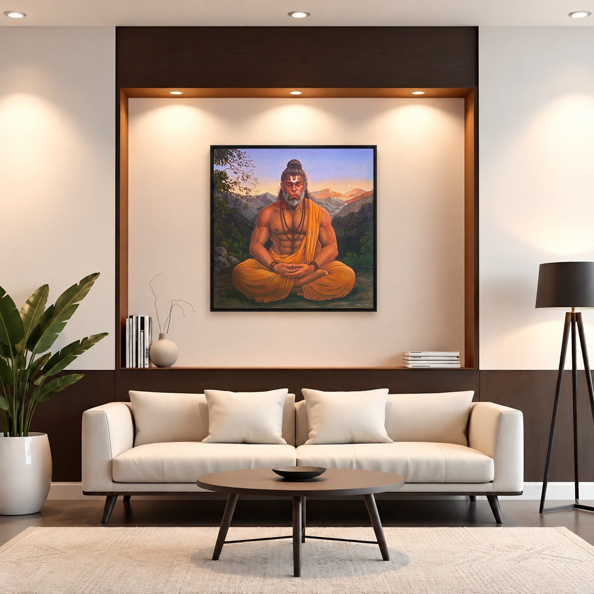 Lord Hanuman in Meditation | Original Devotional Painting