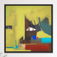 Golden Threshold I | Abstract Doorway Original Canvas Painting - Image 1
