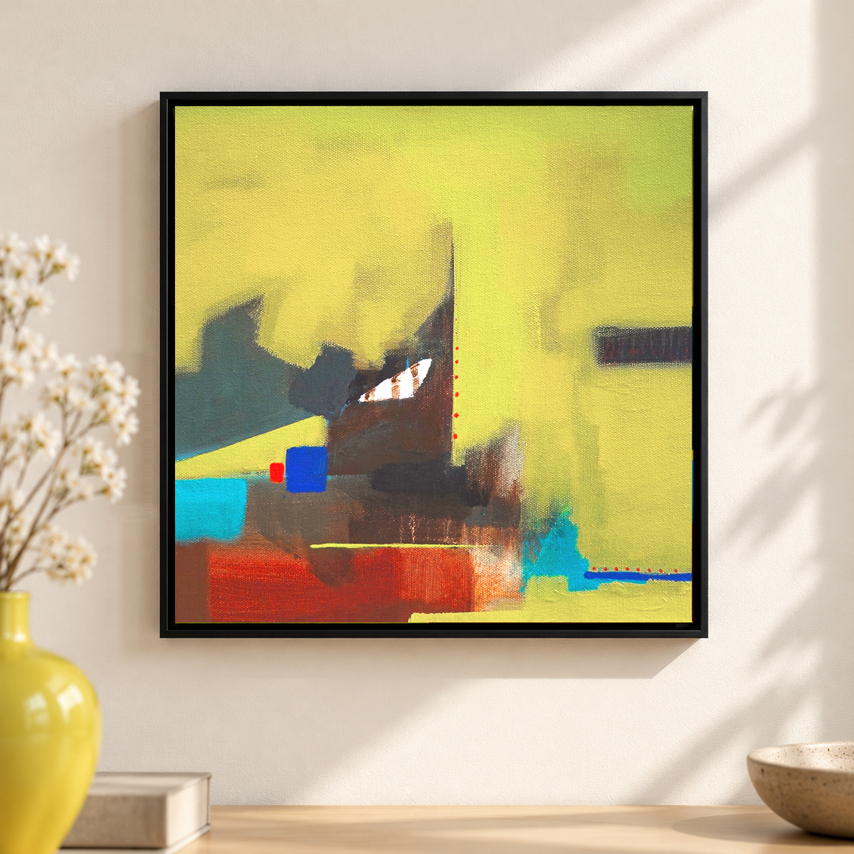 Golden Threshold II | Abstract Doorway Original Canvas Painting