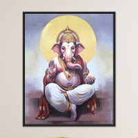 Handmade Lord Ganesha Painting | Vighnaharta Ganpati Artwork - Image 1