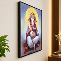 Handmade Lord Ganesha Painting | Vighnaharta Ganpati Artwork - Image 5