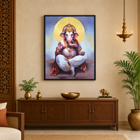 Handmade Lord Ganesha Painting | Vighnaharta Ganpati Artwork - Image 6