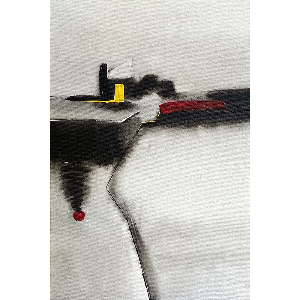 Quiet Divide Paintings | Abstract Art Online | Vibrant, Modern Abstract Handmade Painting