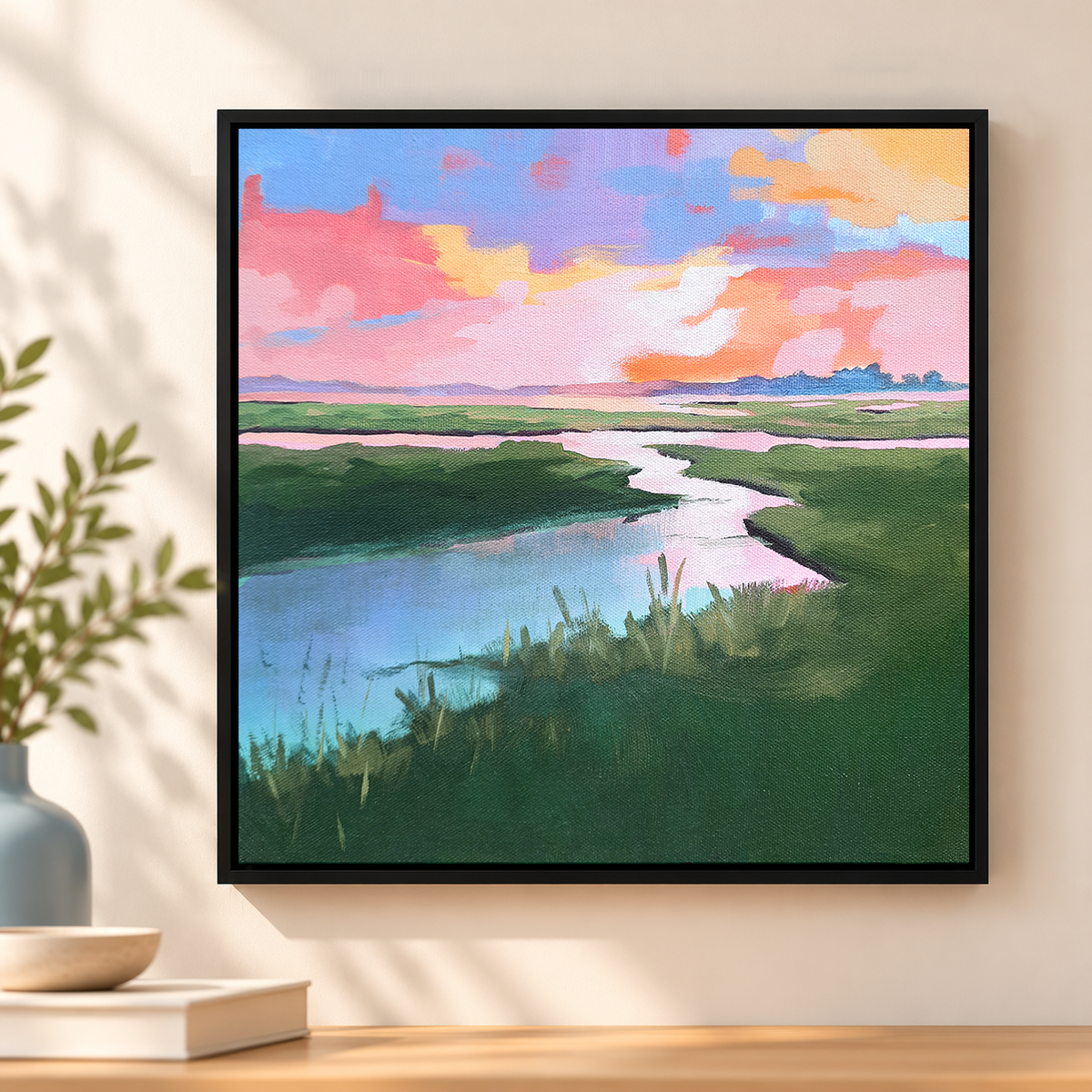 Turquoise Creek at Dawn | Original Oil Landscape Painting