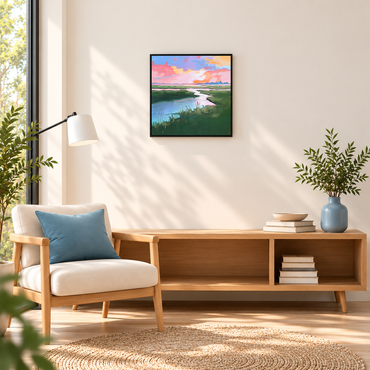 Turquoise Creek at Dawn | Original Oil Landscape Painting