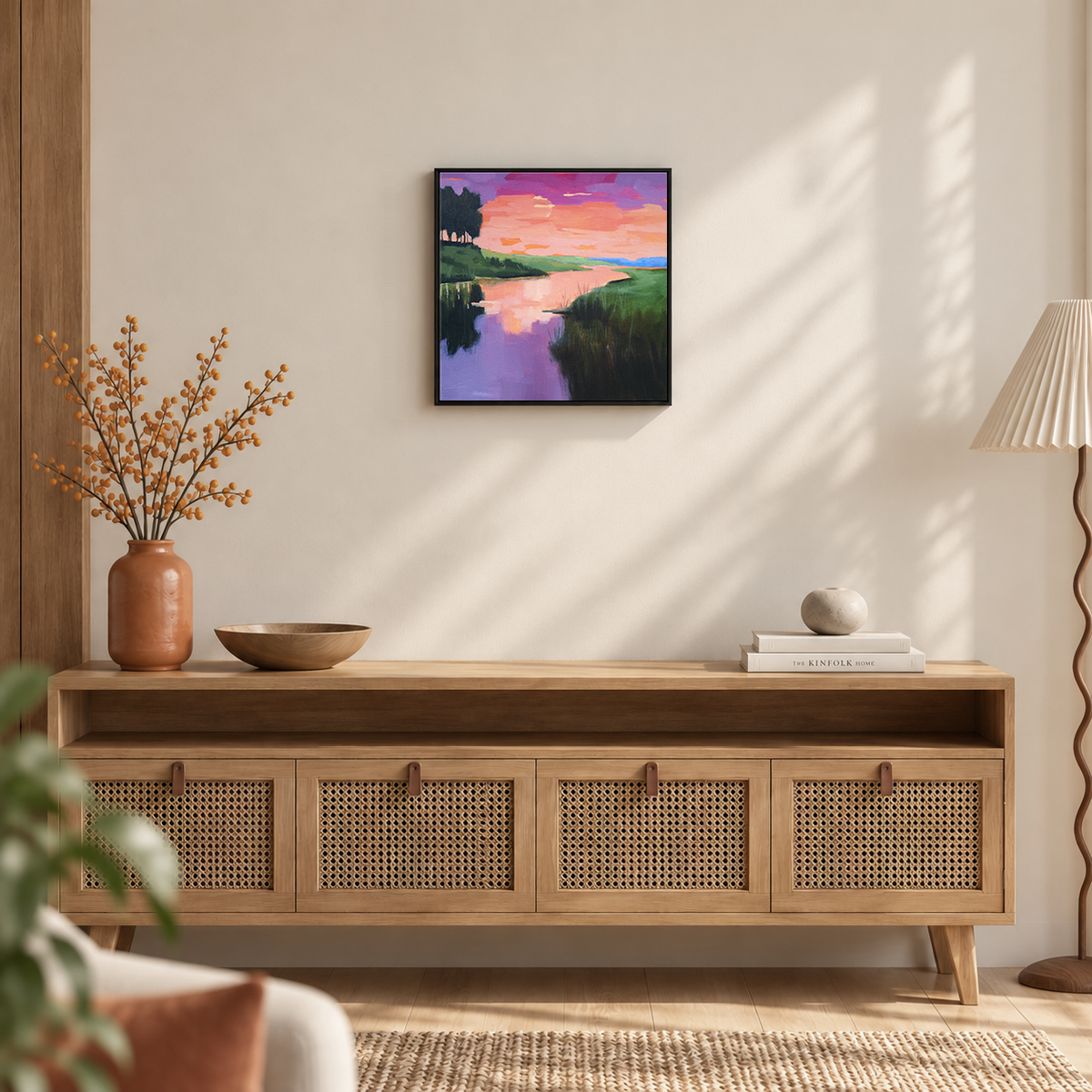Marsh Creek at Sunset II | With Village Original Painting