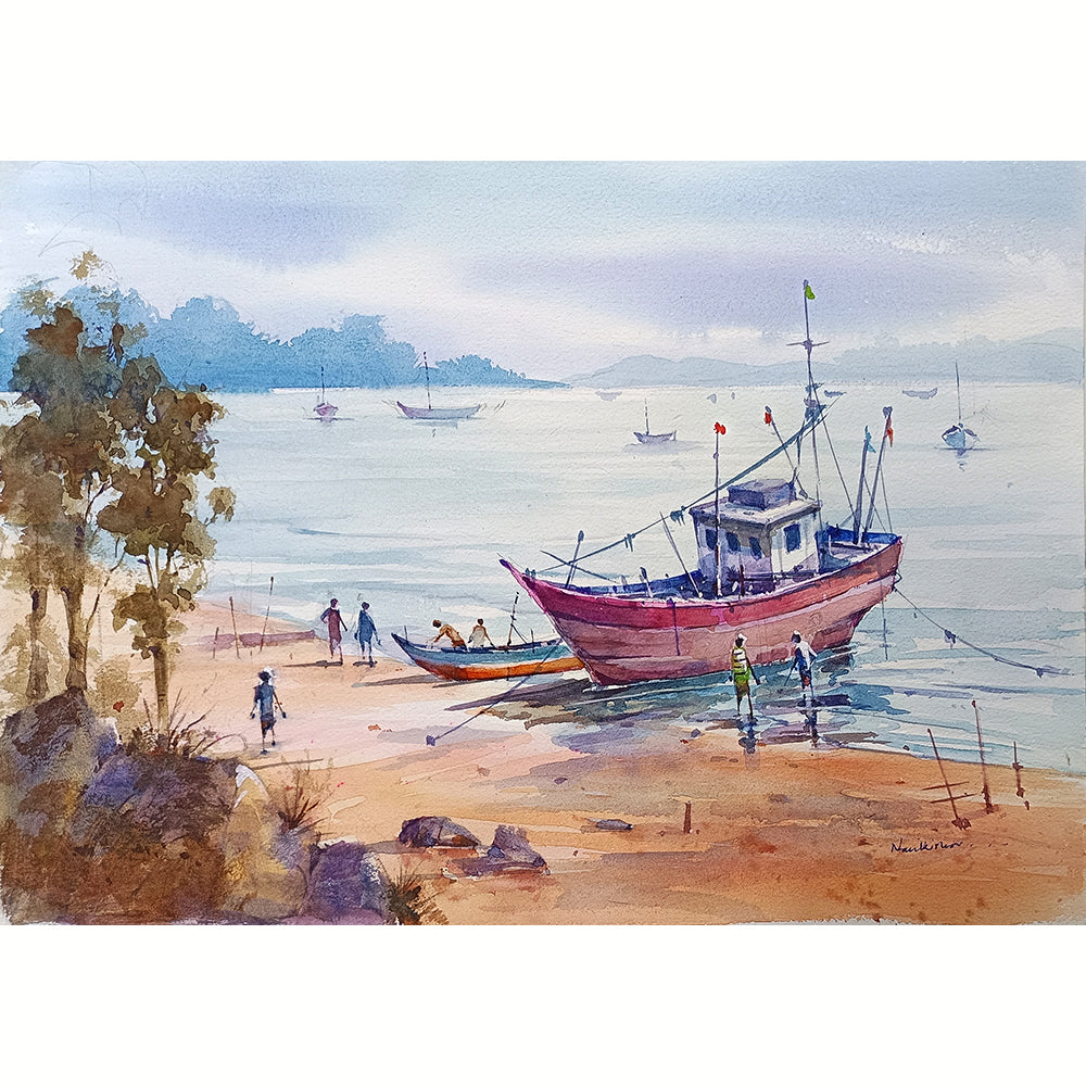 Boats Along the Bay
