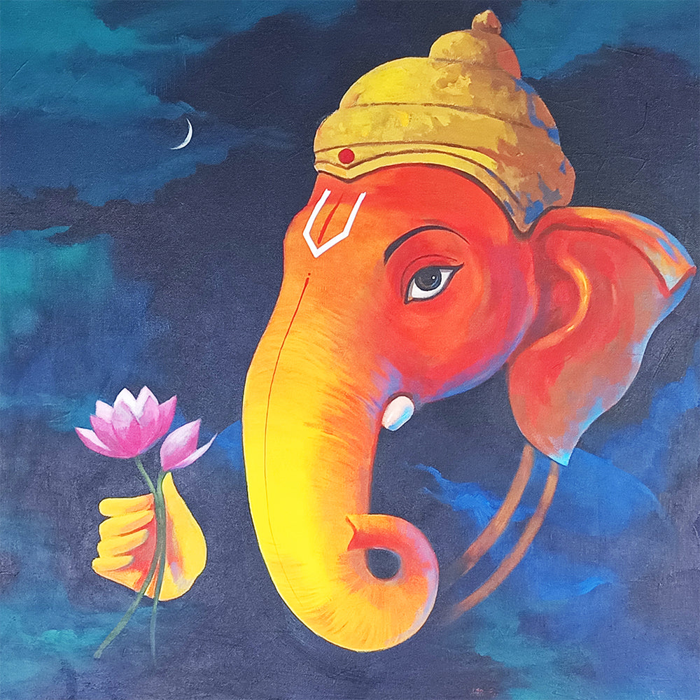 Heramba | Spiritual Painting of the Protector Ganesha