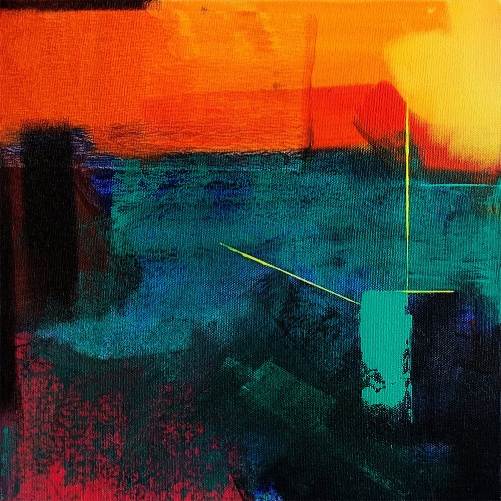 Golden Tide Paintings | Contemporary Paintings | Modern Abstract Handmade Painting