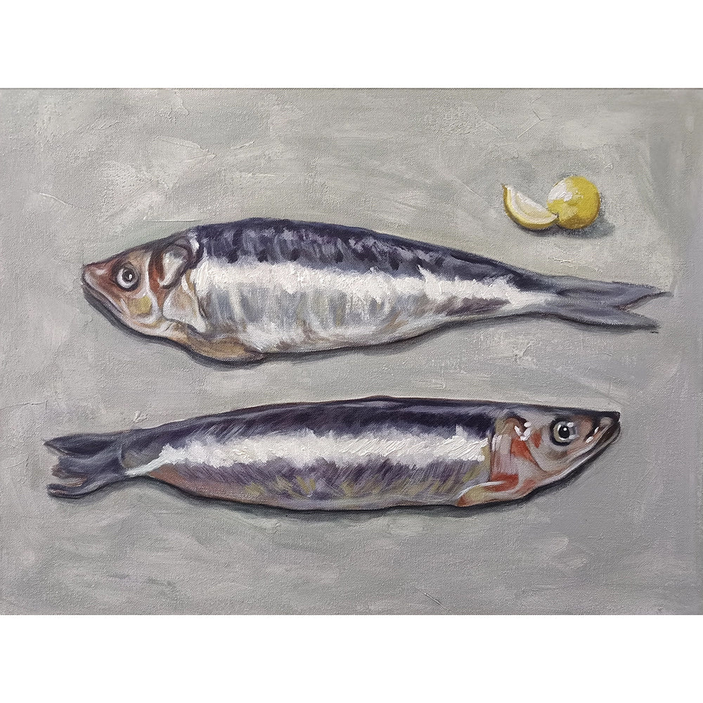 Sour & Sea Painting | Ocean & Flavor-Inspired Canvas for Food Spaces | Vibrant Realism Handmade Painting