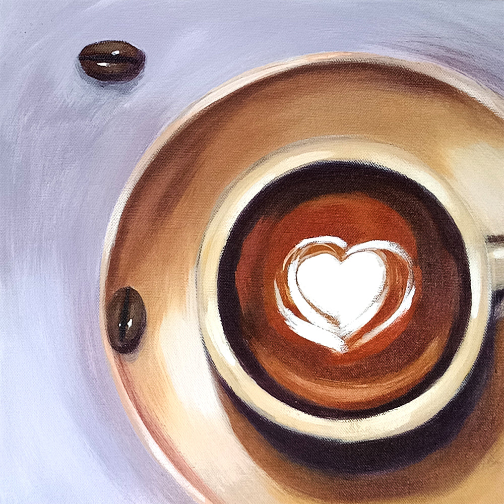 Cup of Love | Still Life Canvas Celebrating Comfort and Connection