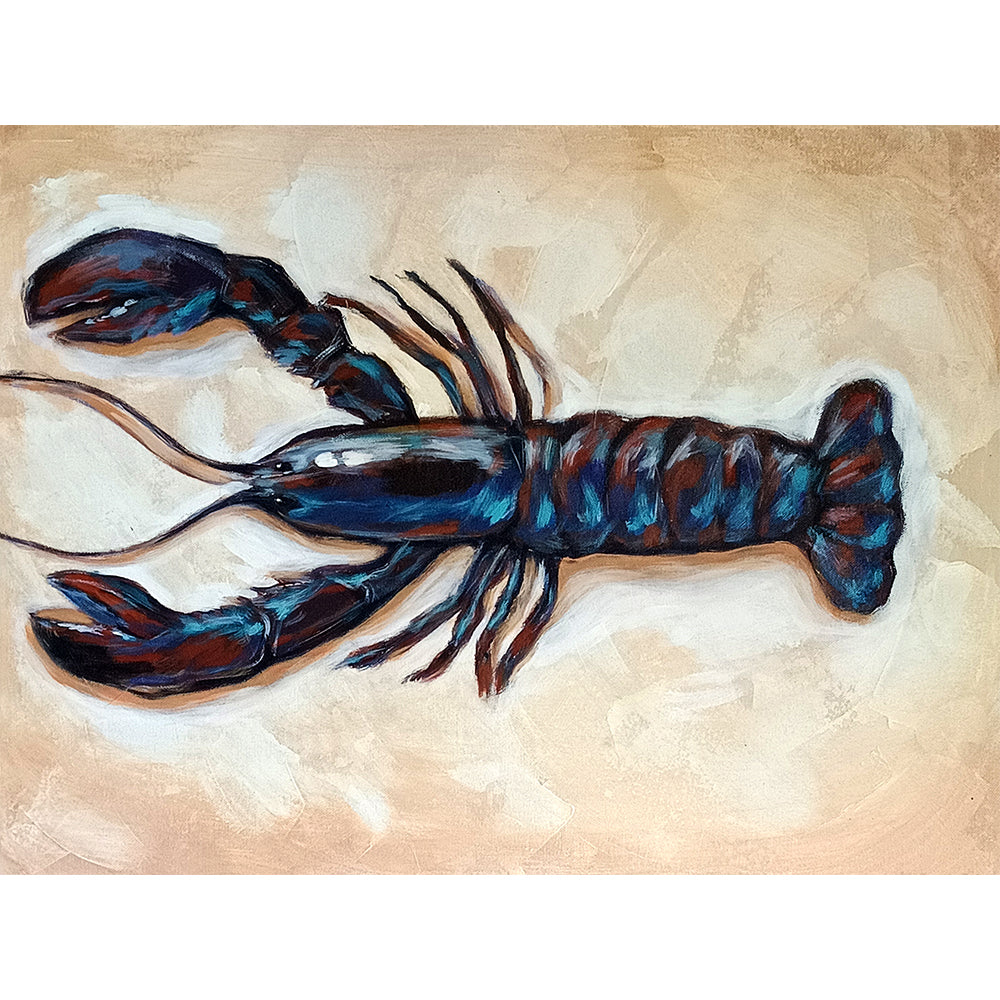 Red Claw Art | Wall Art for Café and Hotel | Vibrant Realism Handmade Painting