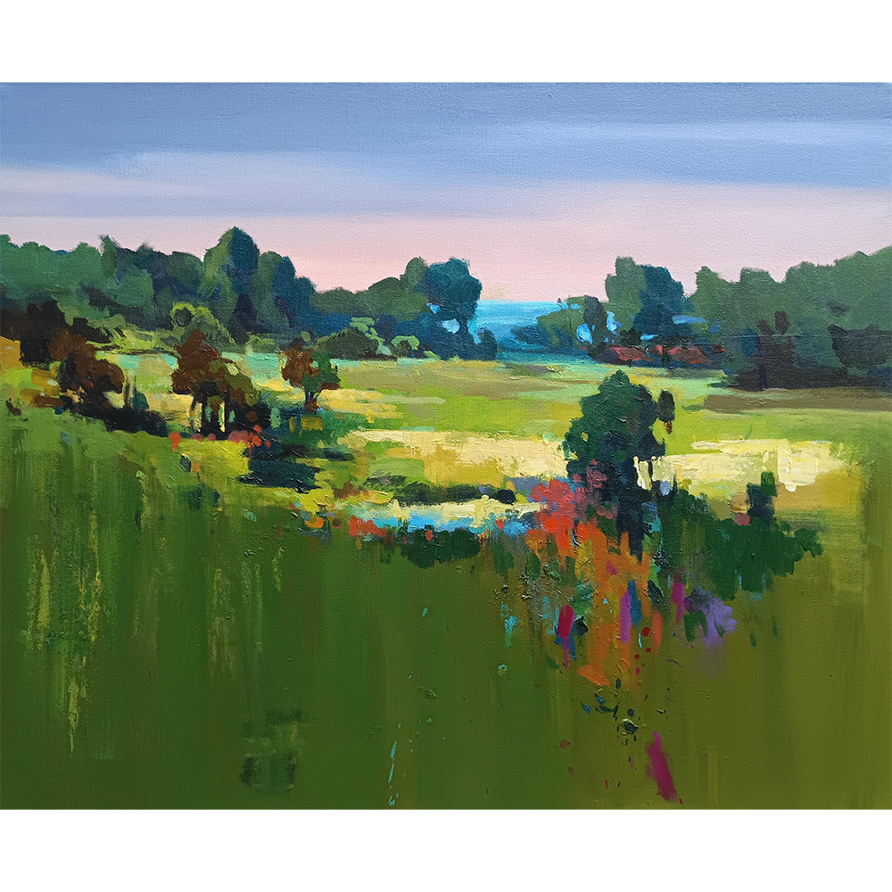 Breathe in Nature | Calming Forest & Serene Handpainted Canvas Art