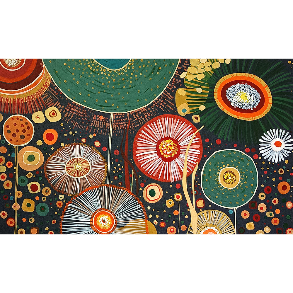 Abstract Flower Nature Art | Vibrant, Modern Handmade Paintings