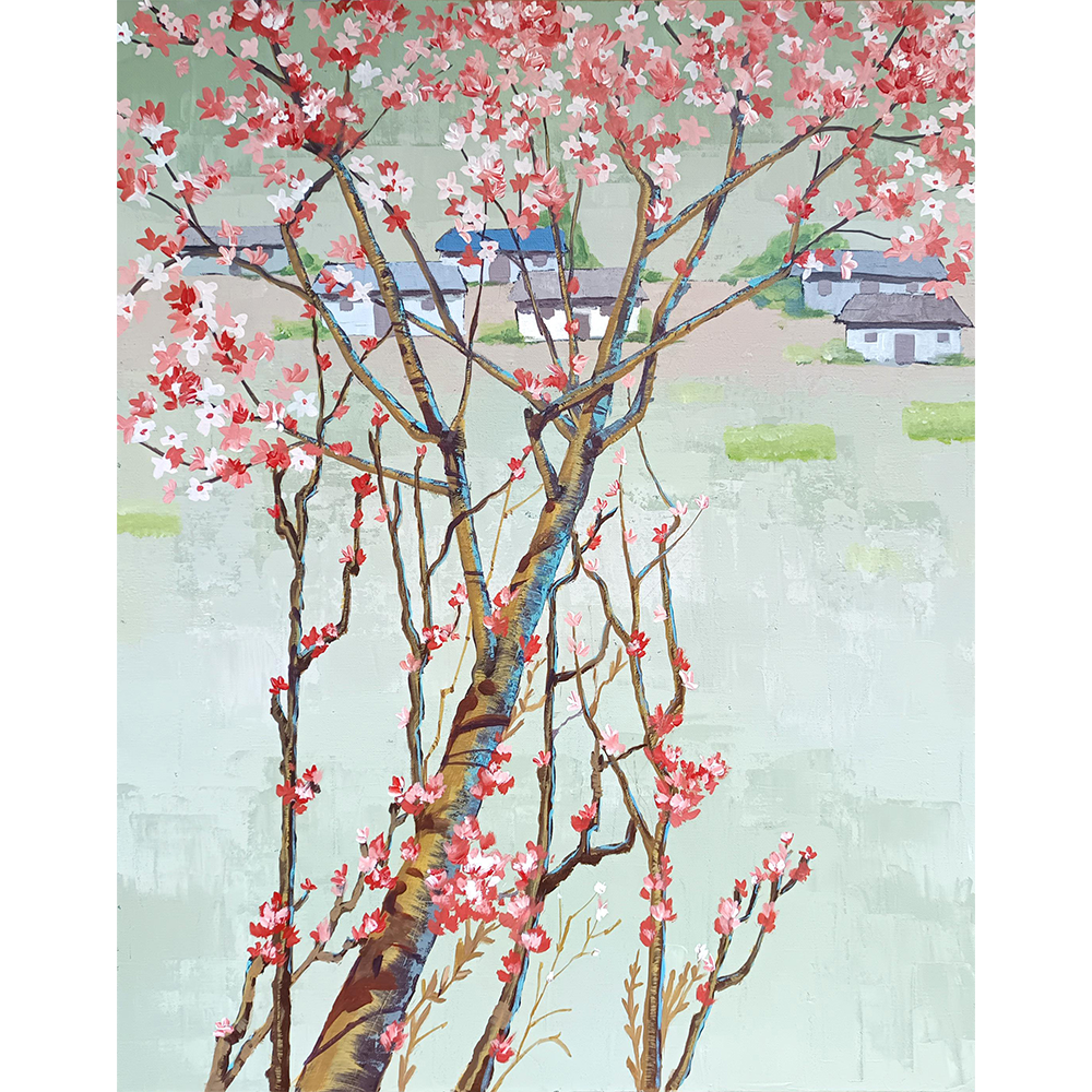 Crowned in Pink Paintings | Floral-Inspired Nature Art for Elegant Wall Décor