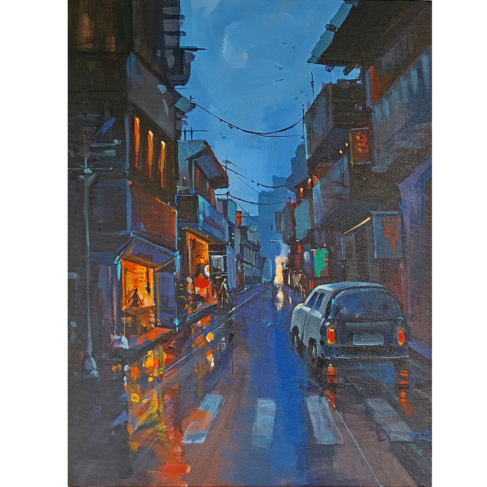 Midnight Symphony Art | Tranquil Handmade Art Inspired by the Nigh