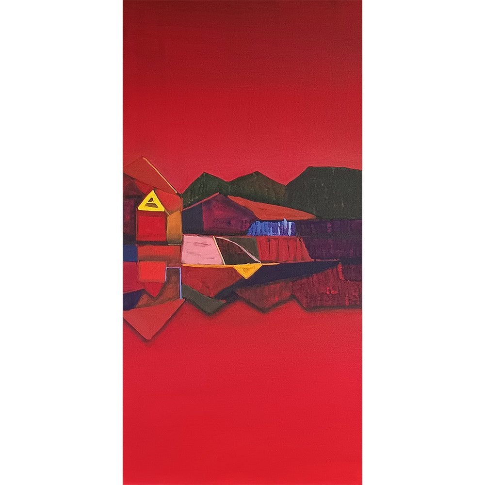 Scarlet 2 Abstract Paintings | Abstract Scenery Painting